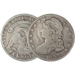 1834 Bust Half Dollar VG Plus Grade