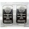 Image 1 : (2) Morgan Design Silver Bars - 1 oz. Bars -