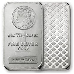 1 oz. Silver Morgan Design Silver Bar