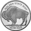 Image 2 : 5 oz. Buffalo Design Silver Round