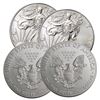 Image 1 : 4 pcs. Random Dates US Silver Eagles