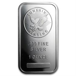 1 oz. Sunshine Mint Silver Bar - .999 pure