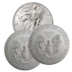 3 pcs. Random Date US Silver Eagles