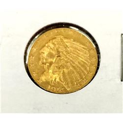 1914 $2.5 Gold Indian in 2 x 2