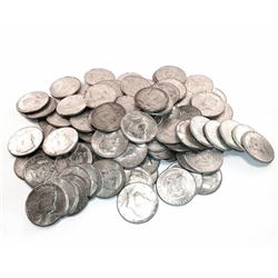 50 pcs. Kennedy Half Dollars -90% Silver