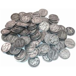 50 pcs. Mercury Dimes - 90% Silver