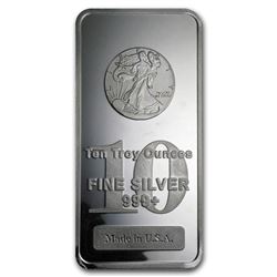 10 oz. Walking Liberty Bar -.999 Pure