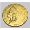 Image 1 : 1914 $2.5 Gold Indian XF Plus Grade