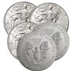 Image 1 : (5) US Silver Eagles Random Dates