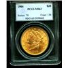 Image 1 : 1904 MS 63 PCGS $ 20 Gold Liberty