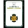 Image 1 : 1907 AU 53 $ 2.5 Gold Liberty NGC Slab