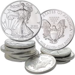 (10) 2015 US Silver Eagles - BU Grade