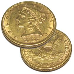 1882 P $ 5 Gold Liberty Half Eagle