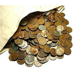 Bank Bag of 2000 Wheat Cents - Random Mixed