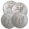 Image 1 : (4) Random Date US Silver Eagles