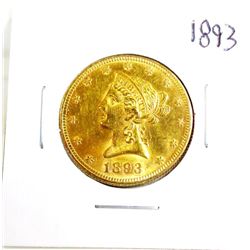 1893 $ 10 Gold Liberty