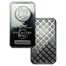 5 oz Silver Bar - Morgan Design