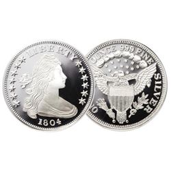 1804 Flowing Hair 1 oz Silver Bullion Round