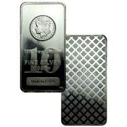 10 oz. Morgan Design Silver Bar- 999 Pure