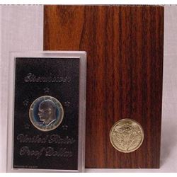 1974 S IKE Dollar in Brown Government Box