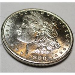 1880 S CRISP BU Morgan Silver dollar