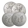 Image 2 : (4) BU Random Date Silver Eagles