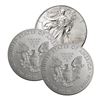 Image 1 : (3) Random Date BU Grade Silver Eagles
