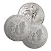 Image 2 : (3) Random Date BU Grade Silver Eagles