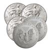 Image 2 : (5) Random Date BU Silver Eagles
