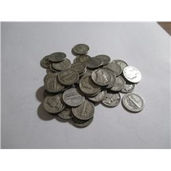 50 pcs. Mercury Dimes - 90% Silver