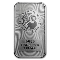 1 oz. Perth Mint Silver Bar . 999 Pure