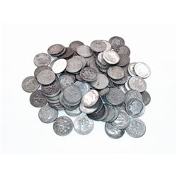 100 pcs. Roosevelt Dimes - 90% Silver Mixed Dates