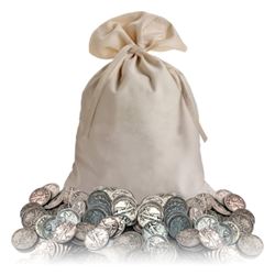 Canvas Bank Bag of 300 Walking Liberty Halves