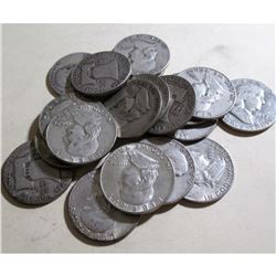 (20) Franklin Half Dollars 90% Silver