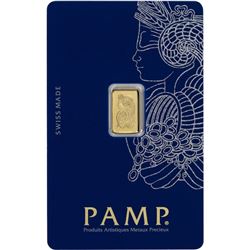 1 Gram Pamp Suisse Gold ingot