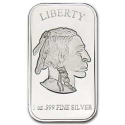 1 oz. Silver Buffalo Bar -.999 Pure