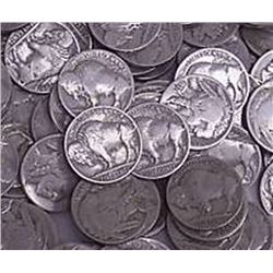 Lot of 500 Buffalo / Indian Head Nickels- RD