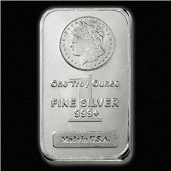 (100) Morgan Design Silver Bars - 999 Pure