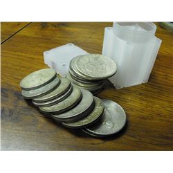 Roll of 20 Peace Silver Dollars