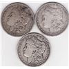 Image 1 : Lot of (3) 19th Century Morgan Silver Dollars-