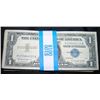 Image 1 : LOT OF 100 SILVER CERTIFICATES