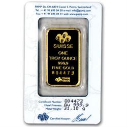 Pamp Suisse 1 OZ. Gold Ingot-