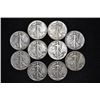 Image 1 : Lot of 10 Walking Liberty Halves- Mixed Dates-