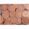 Image 1 : Lot of 50 Indian Head Pennies-ag-f