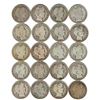 Image 1 : Lot of 20 Barber Half Dollars