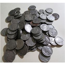 100 pcs. All Readable Date Buffalo Nickels