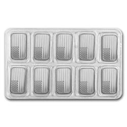 10 pcs. USA Flag 1 oz. Silver Bar - .999 Pure