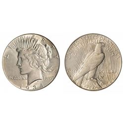 1934 s XF/AU Peace Silver Dollar