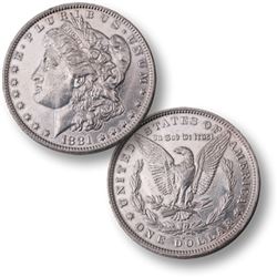 1881 O BU Morgan Silver Dollar