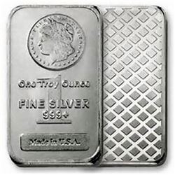 1 oz. Silver Bar Morgan Design